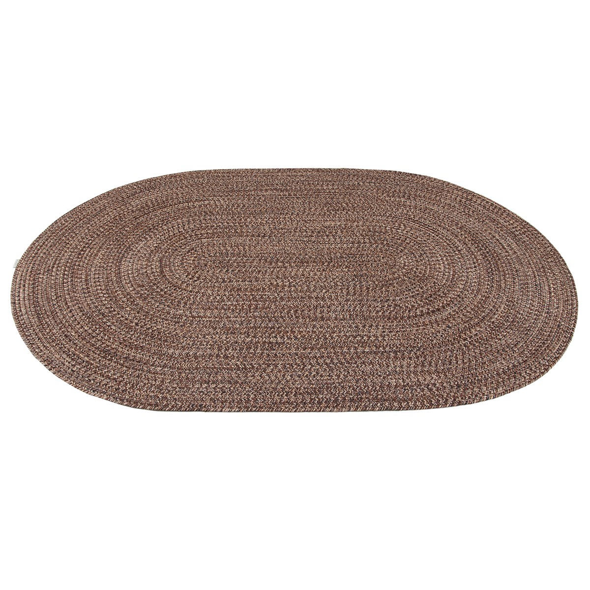 Tapis rond ou oval style jute intérieur extérieur JUTY beige, NOVATREND