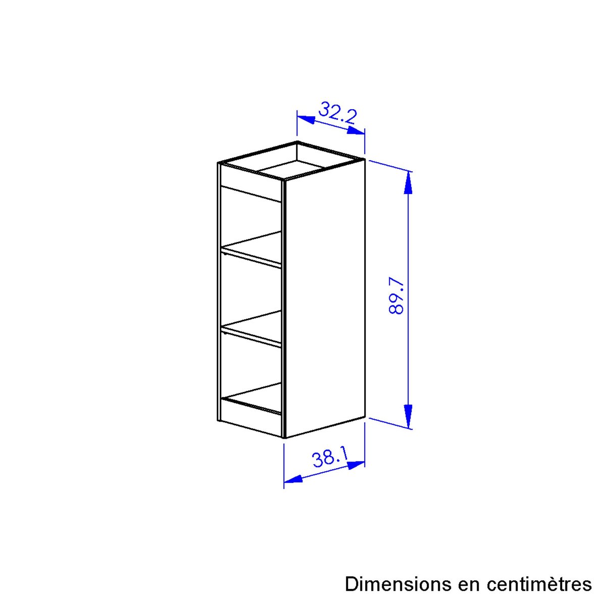 Bibliothèque pratique SACHA beige, GALIPETTE