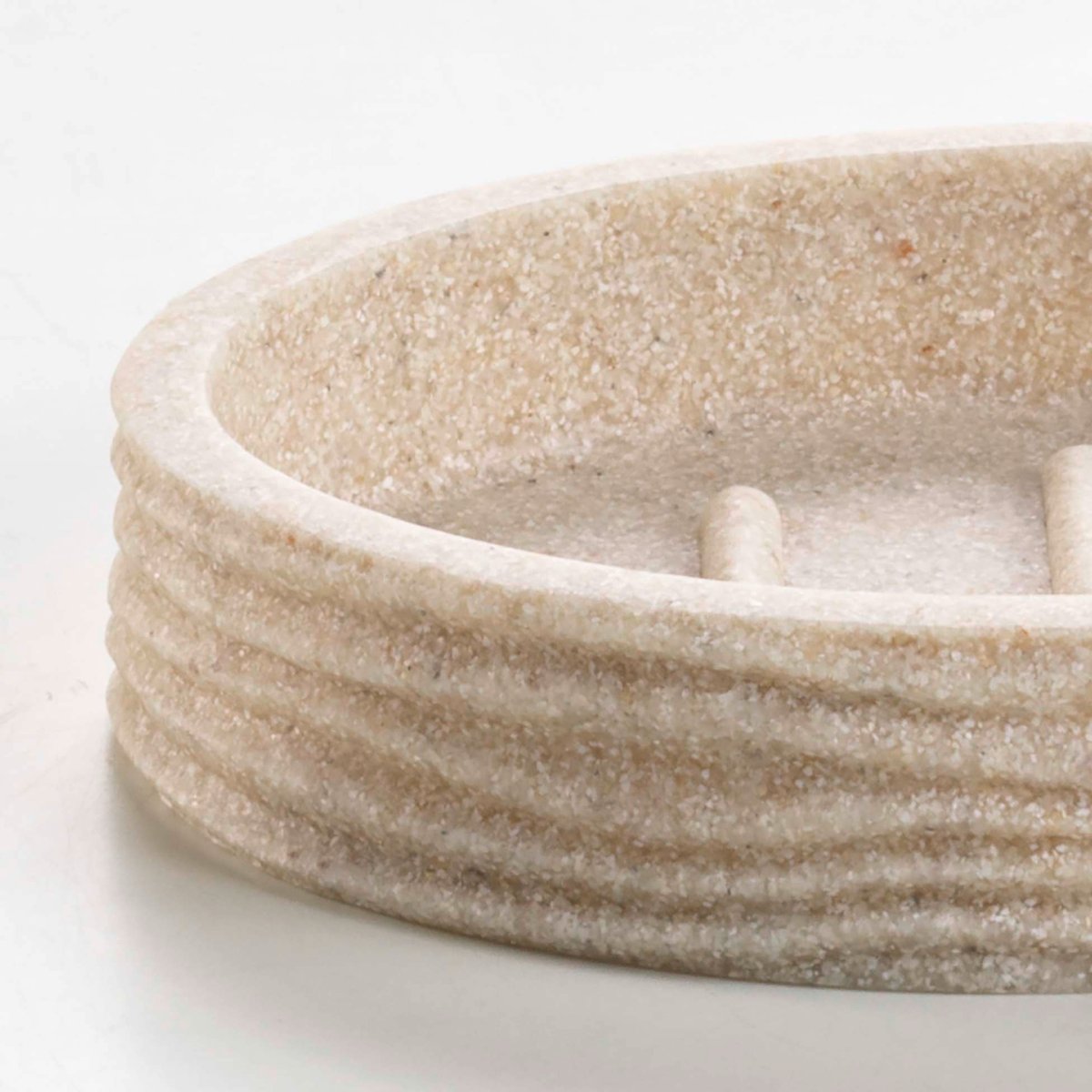 Porte-savon  - Effet strié sable, DOUCEUR D'INTÉRIEUR