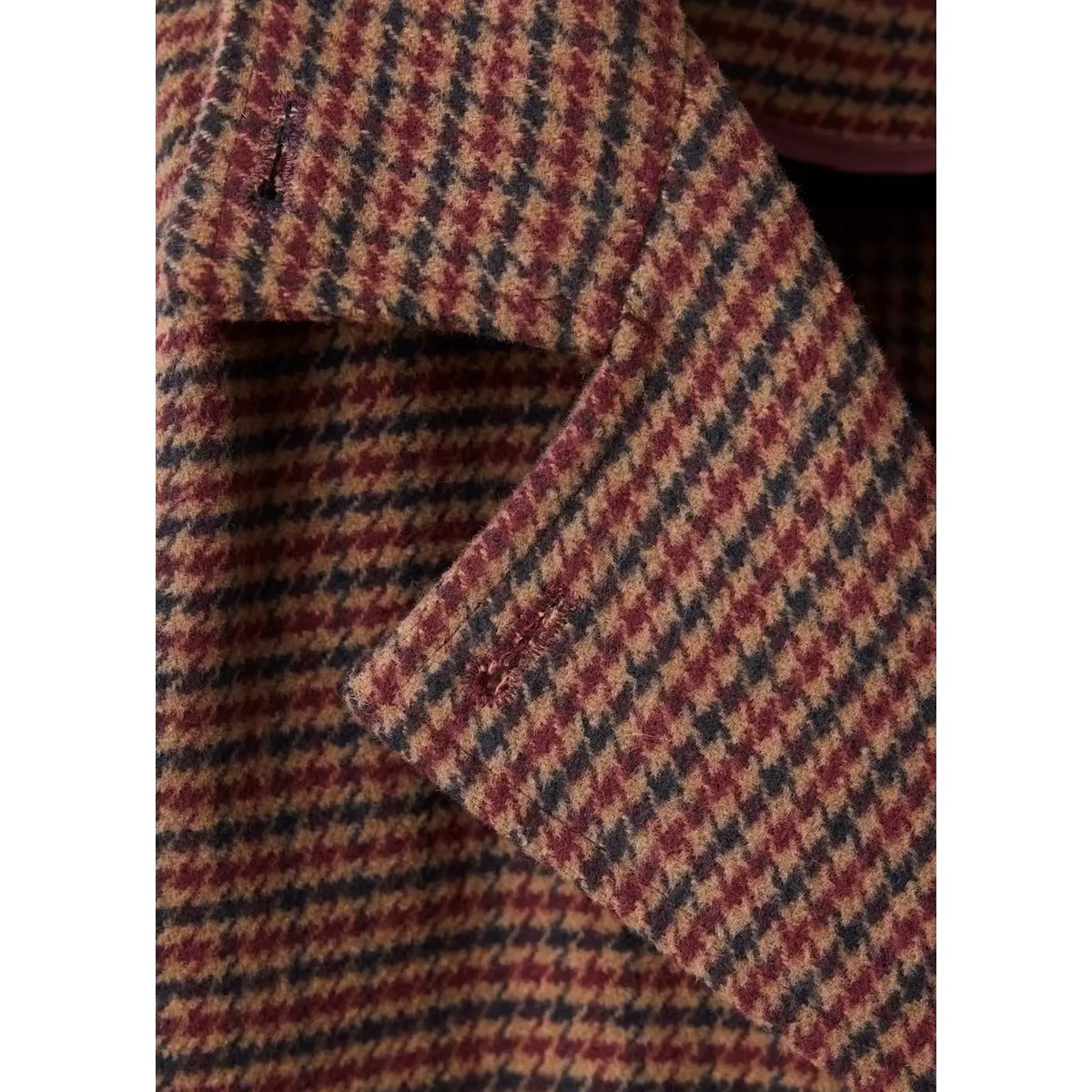 Manteau pied-de-coq marron, MANGO KIDS