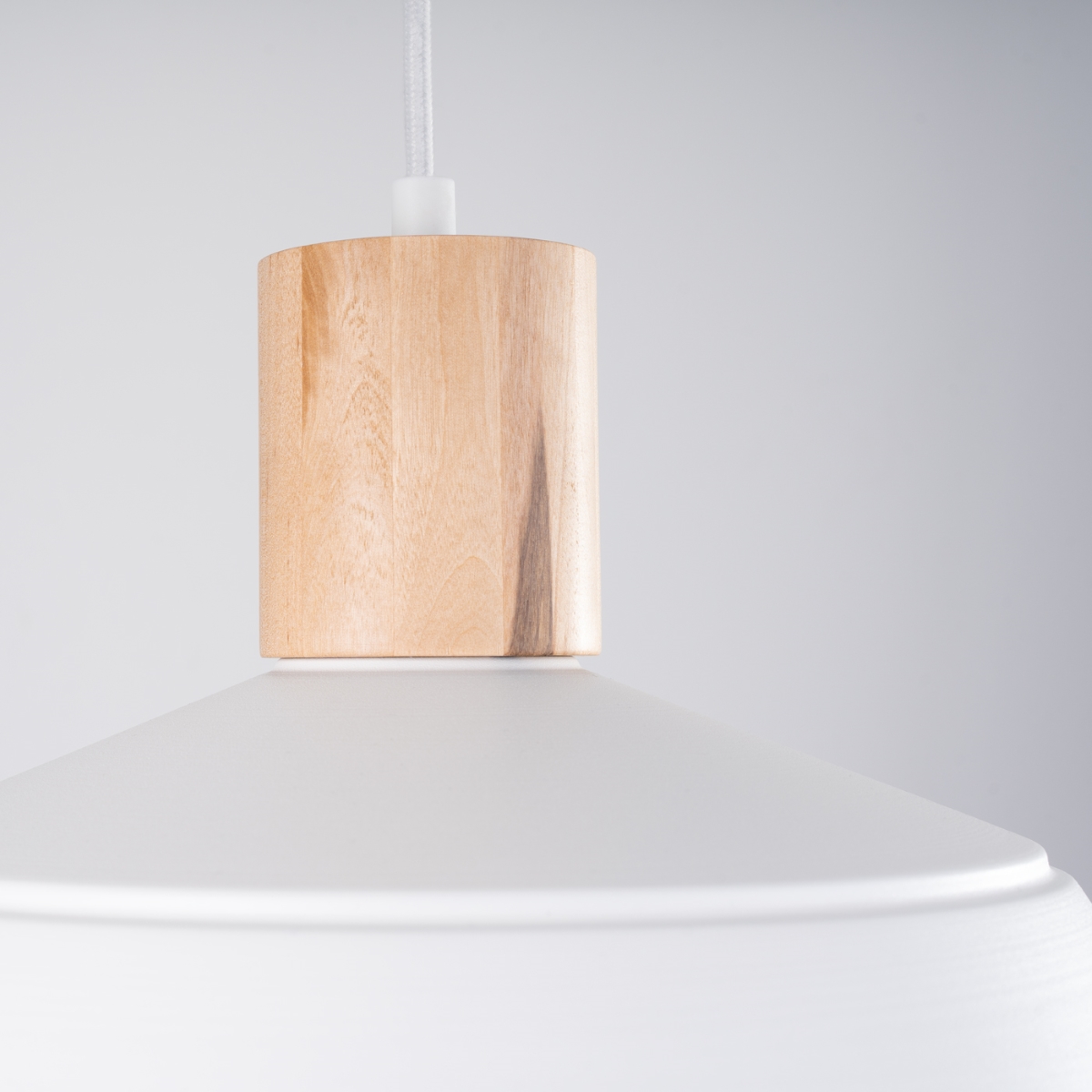 Suspension Acier Blanc E27 1 Fano blanc, EDEN