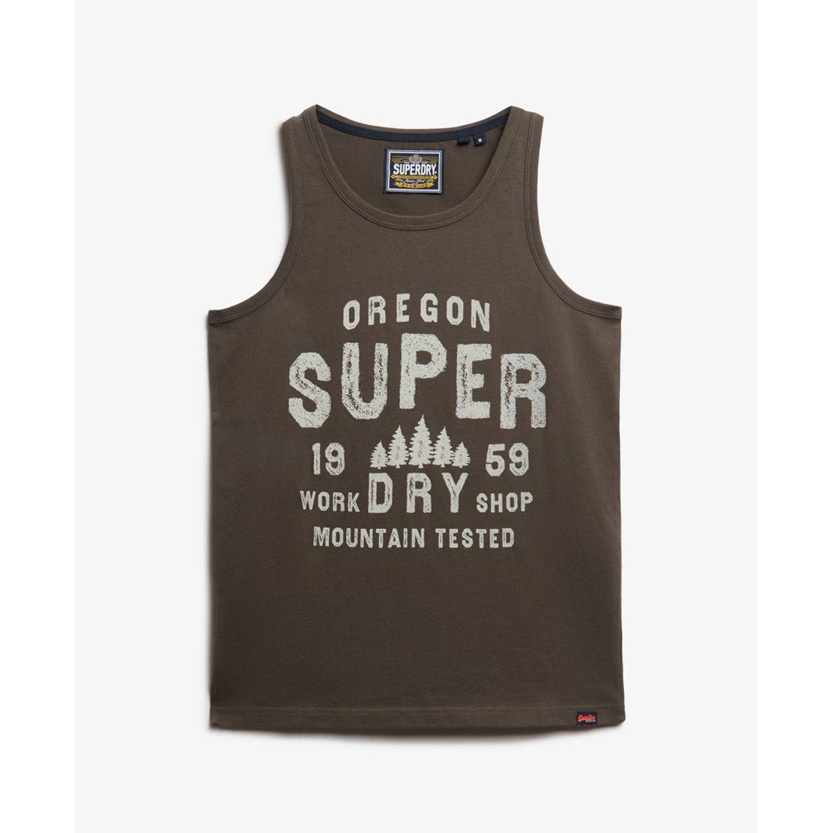 Débardeur Work Shop noir vintage, SUPERDRY