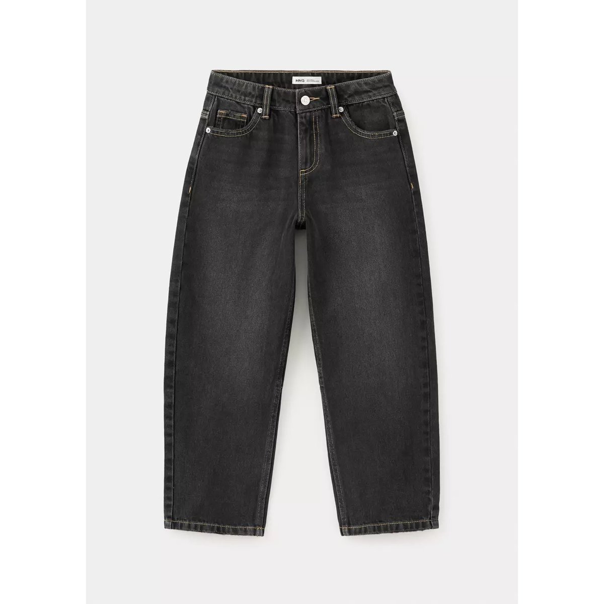 Jean ballon black denim, MANGO KIDS