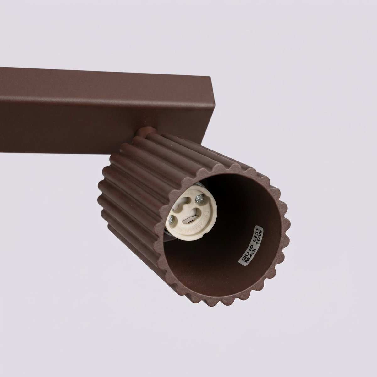 Plafonnier Aluminium Brun GU10 6 Karbon brun, EDEN
