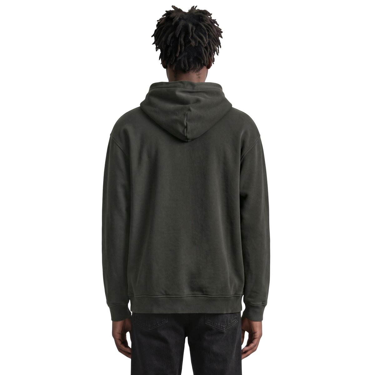 Hoodie relaxed en pur coton bio noir, MARC O’POLO DENIM