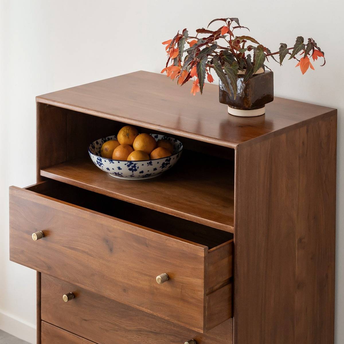 Commode en bois d'acacia et métal EMIEL bois clair, MADE IN MEUBLES