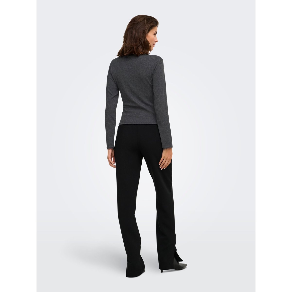 Top dark grey melange 1, ONLY