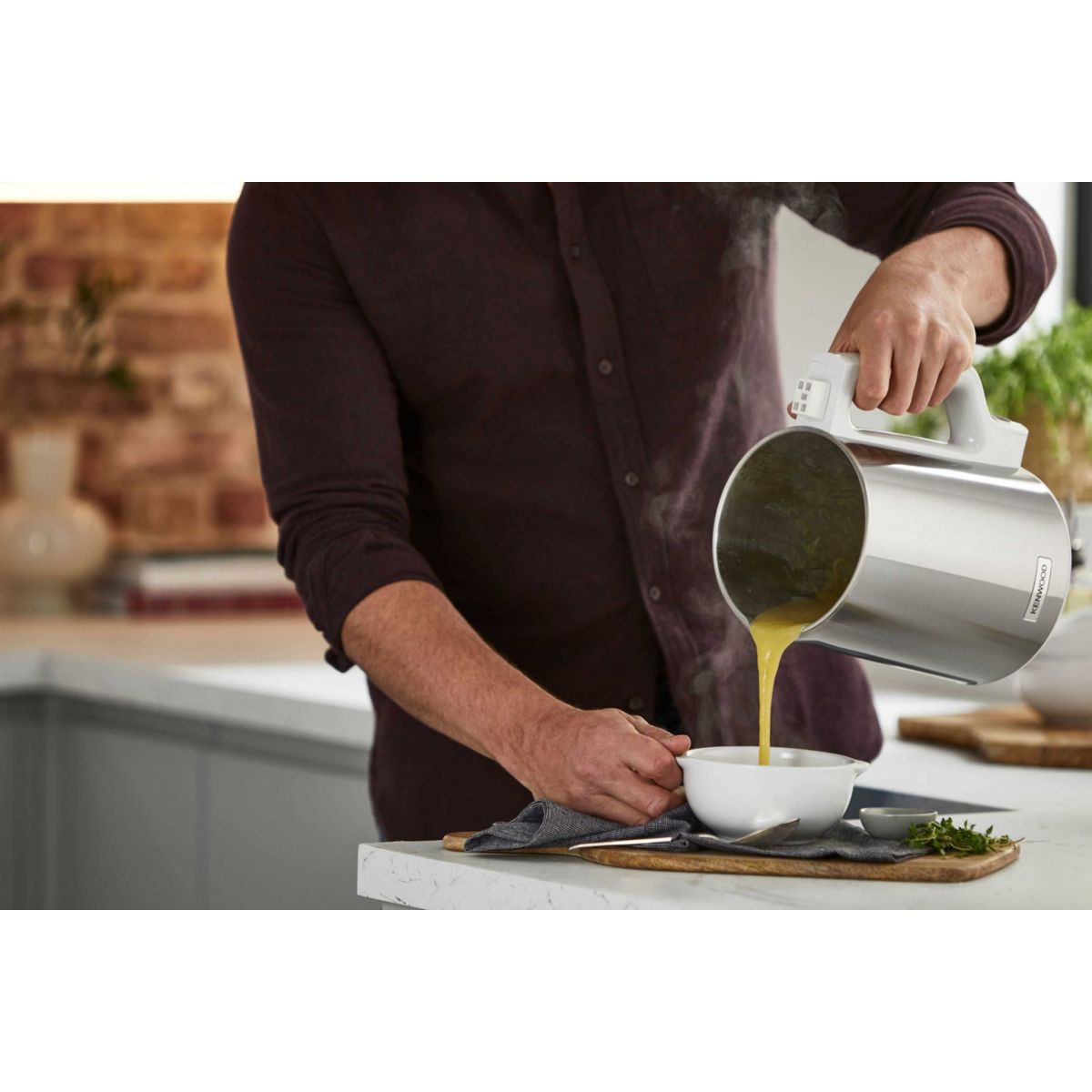 Blender chauffant SOUPEASY CBL01.009S chromã©, KENWOOD