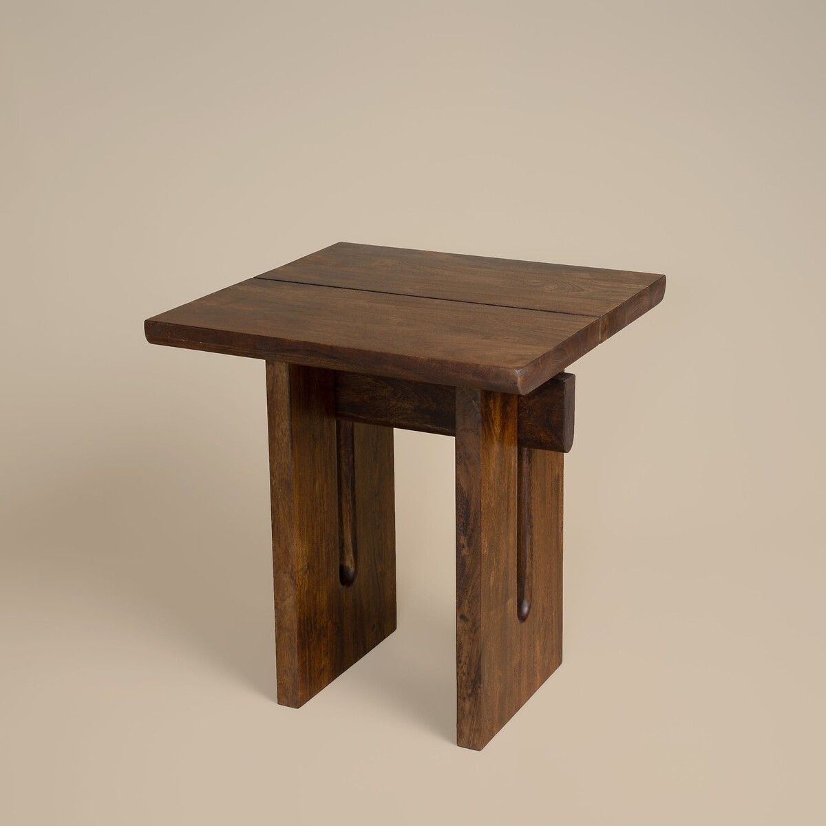 Saori Japandi Acacia Wood Side Table dark acacia wood, ÉDITÉ