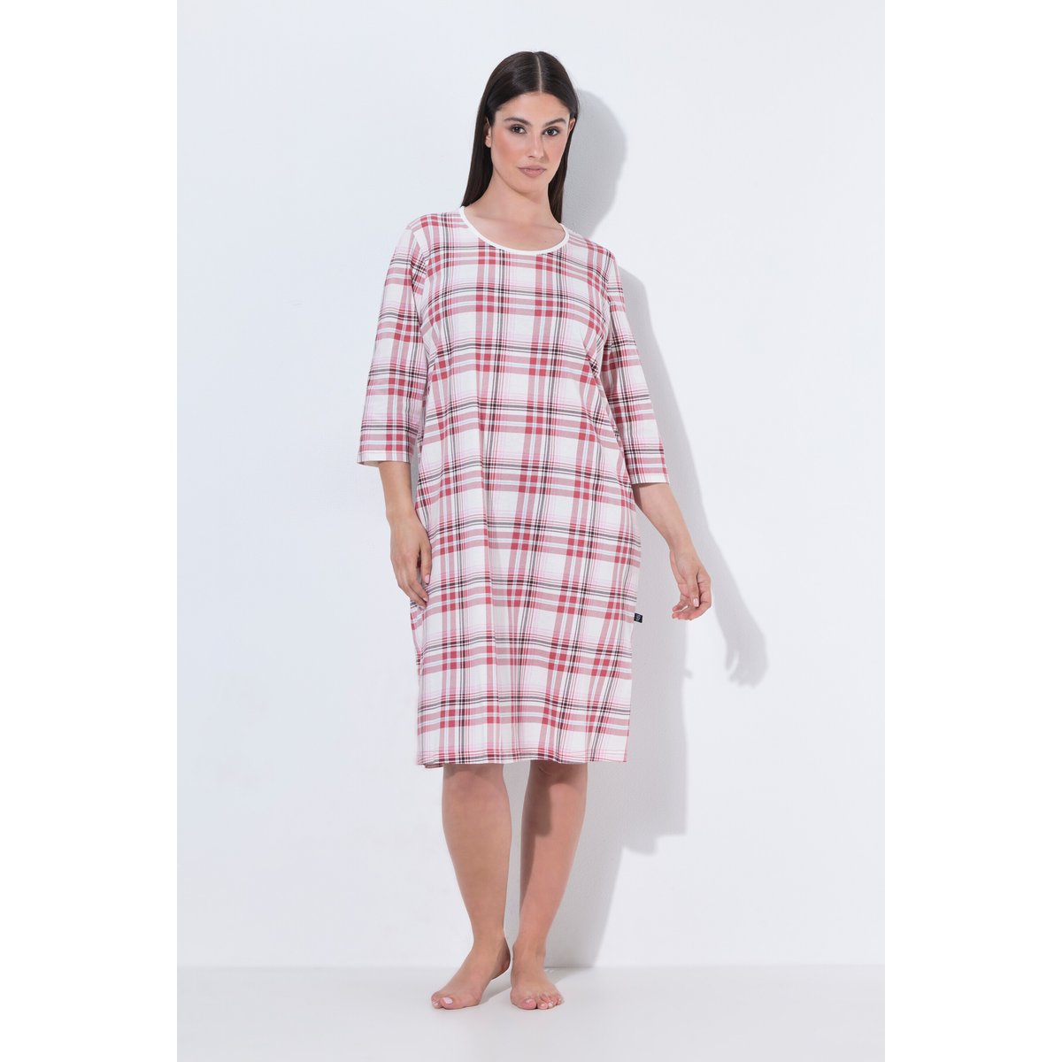 Lot de 2 chemises de nuit / grands T-shirts feuille morte, ULLA POPKEN