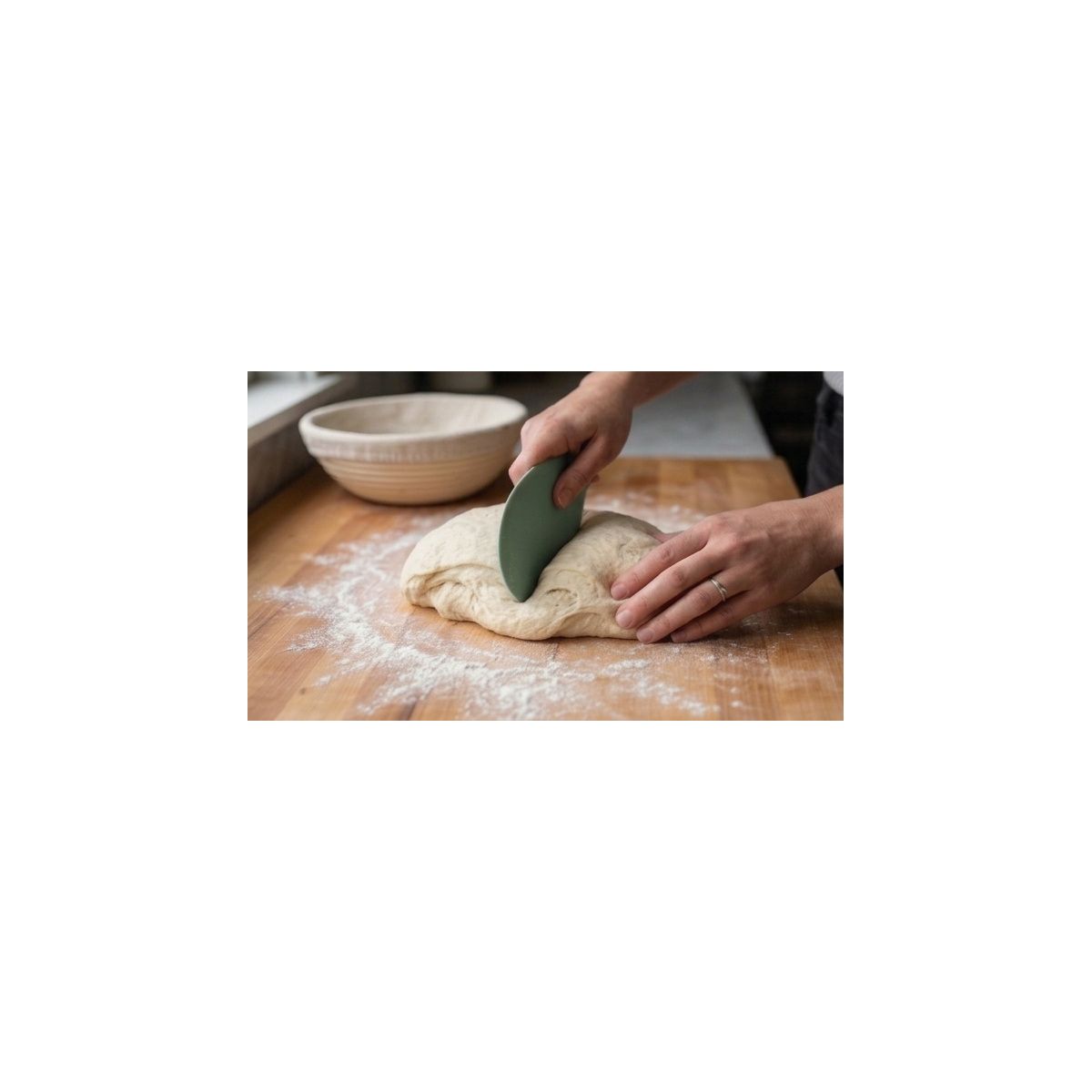 Corne pâtisserie silicone vert couleur unique, ESSENTIEL B