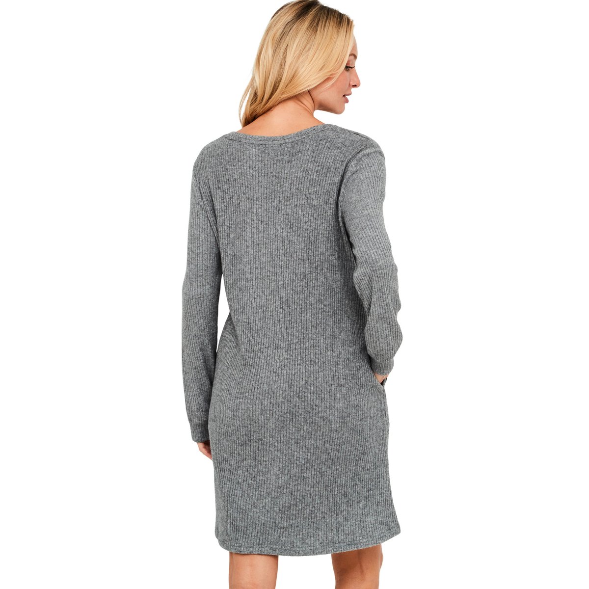 Chemise de nuit manches longues Dreamood gris, SELMARK