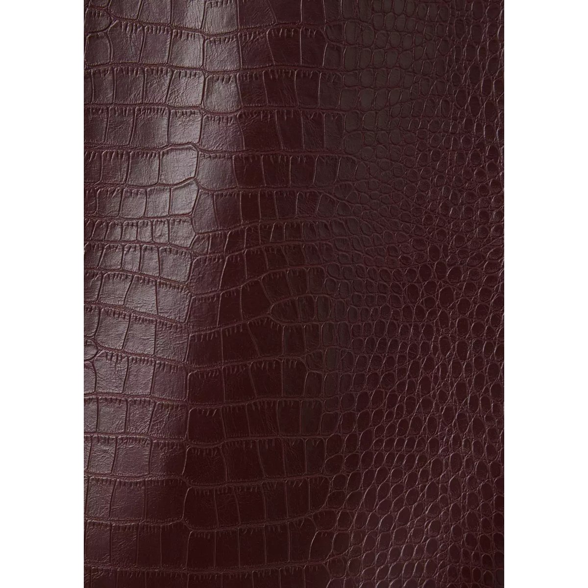 Jupe droite effet croco grenat, MANGO