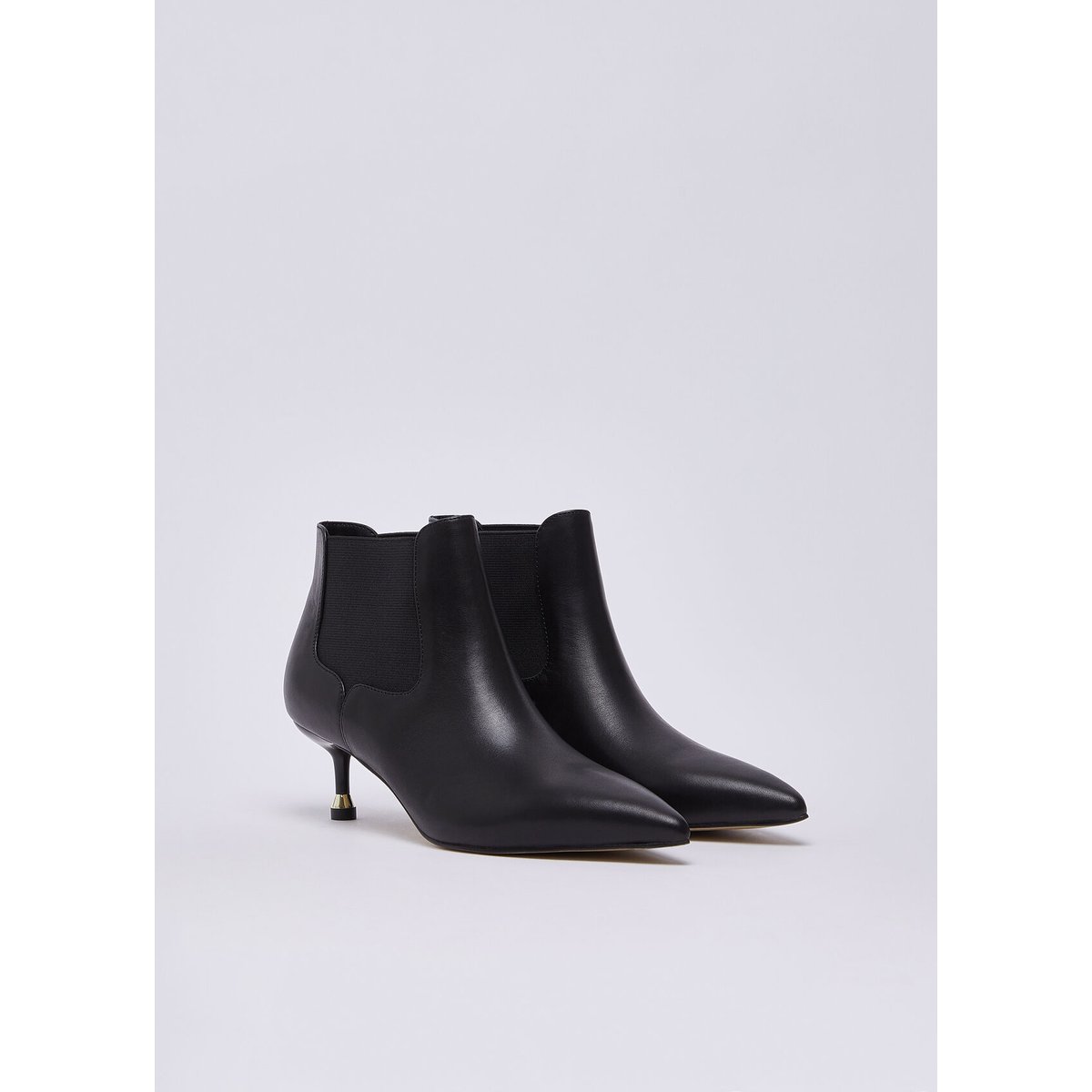 Bottines en cuir noir, LIU JO