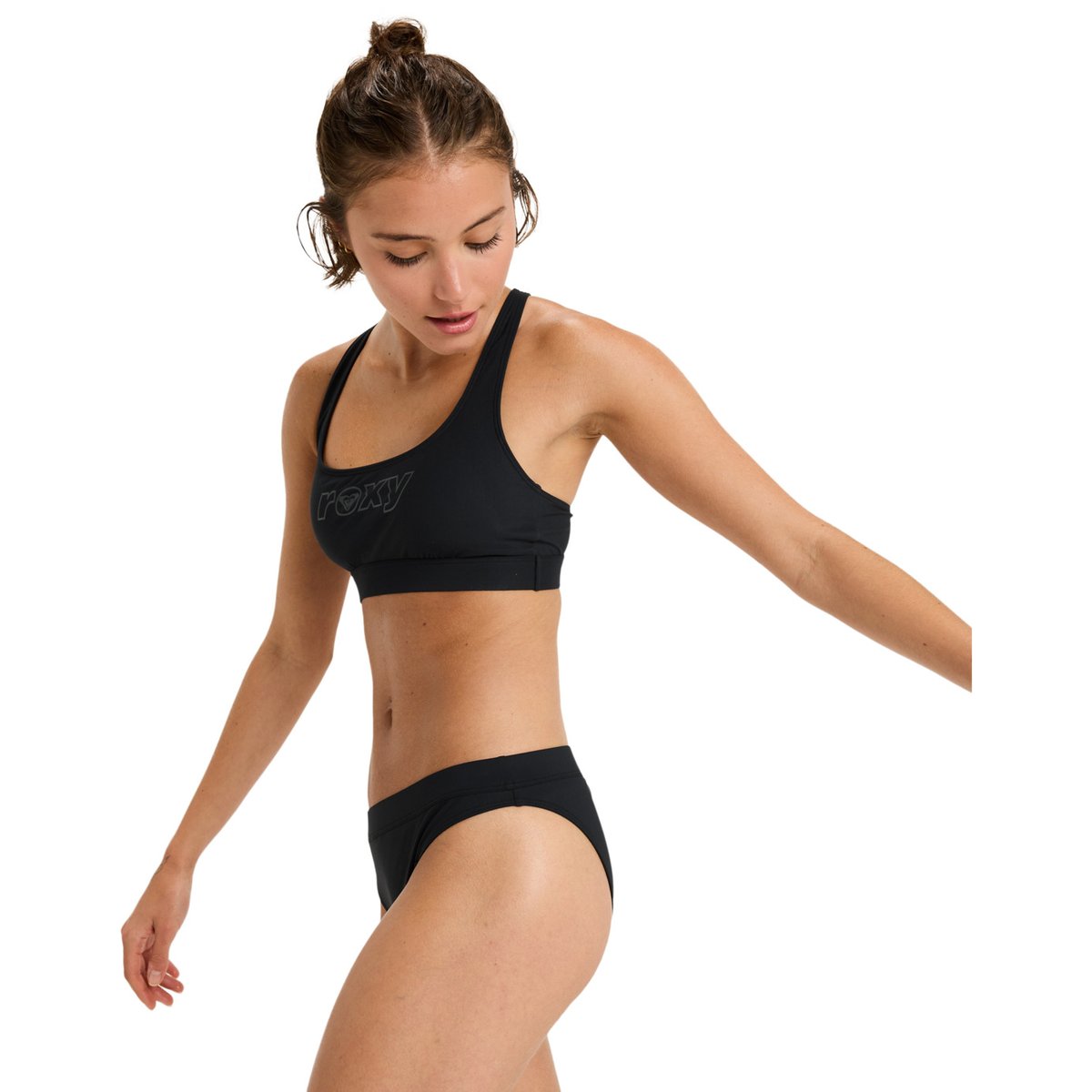Bas de maillot de bain culotte bikini. noir anthracite, ROXY