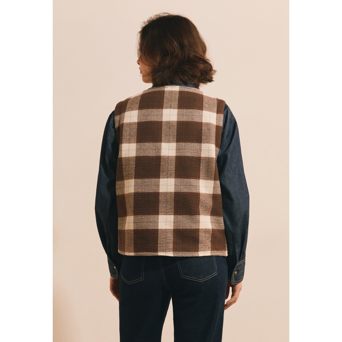 ETAM VESTE JEANNY CRX - GILET marron, ETAM