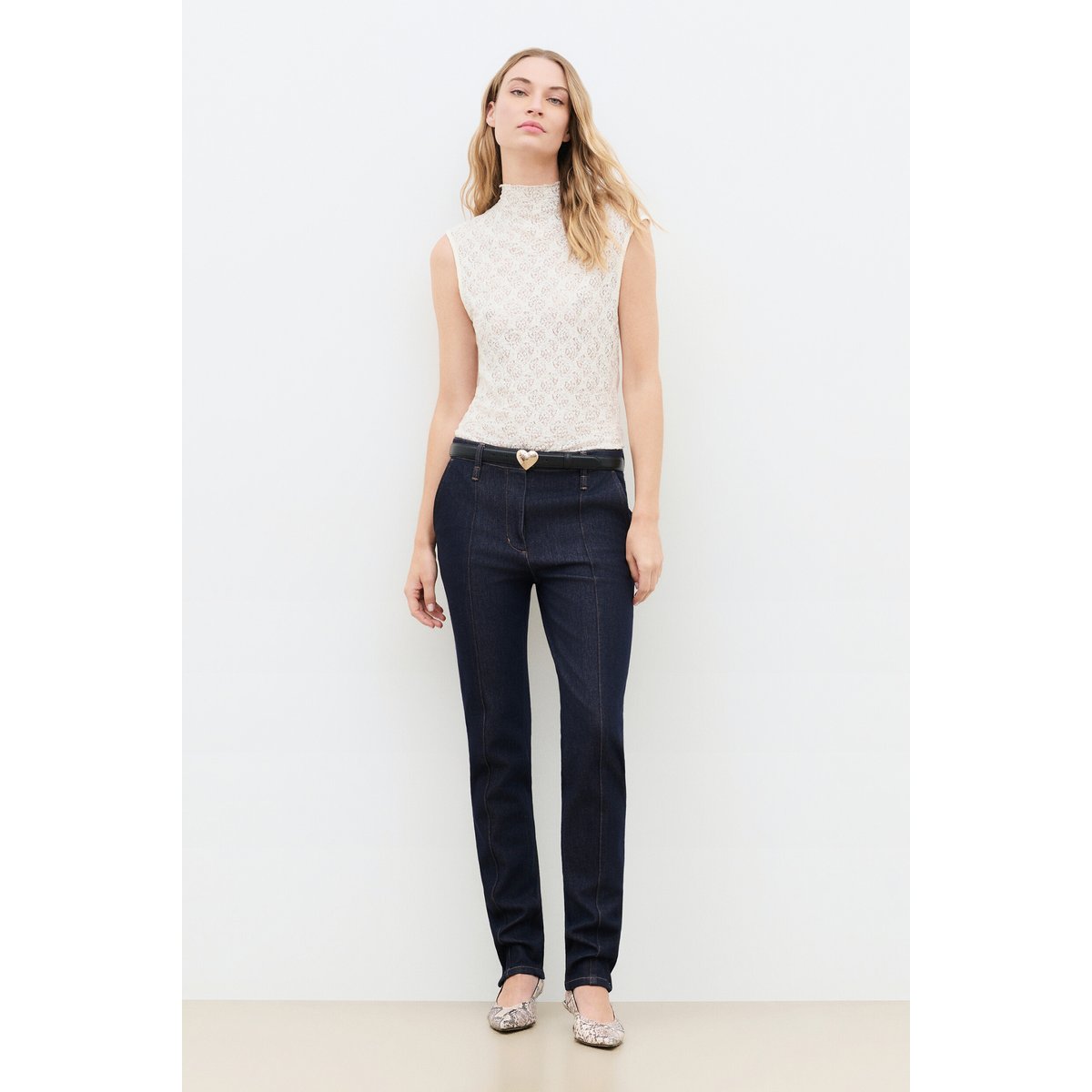 Pantalon slim moderne PWESLEYDENIM denim brut, CAROLL