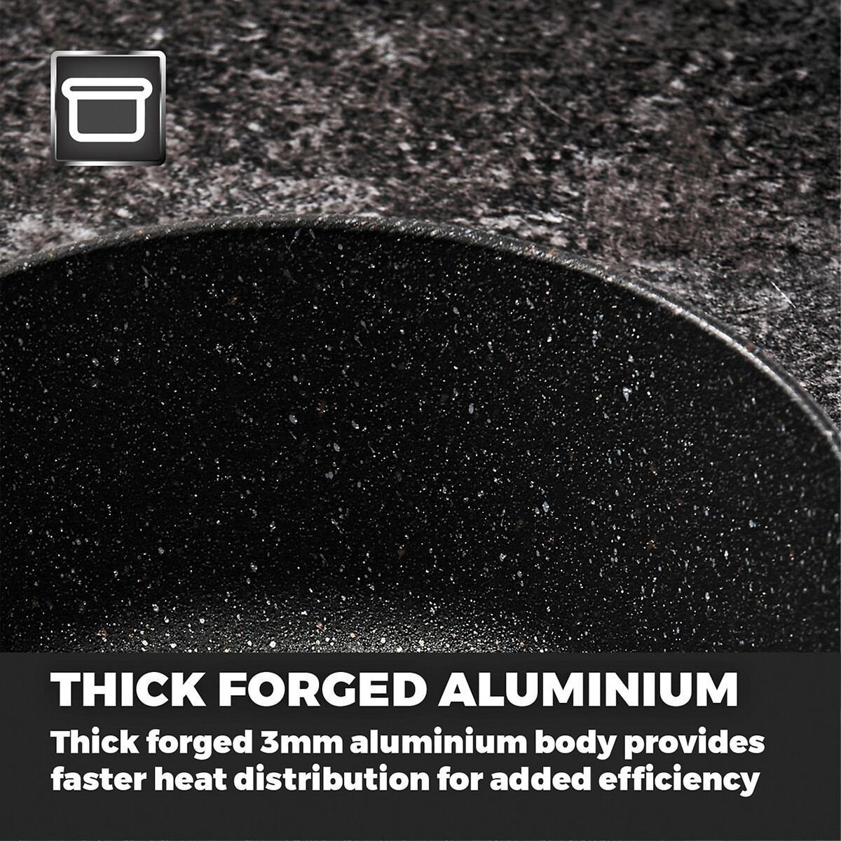 20cm Precision Non-Stick Frying Pan black, TOWER