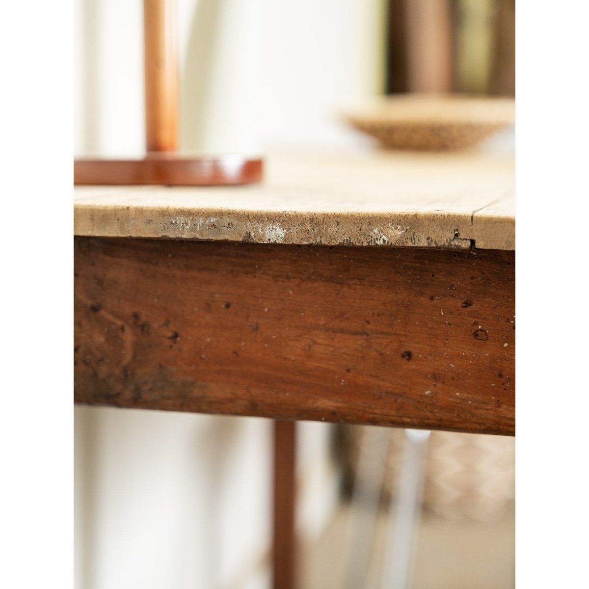 Table à manger de ferme Romy N°1570 - Bon état bois clair, DEBONGOUT