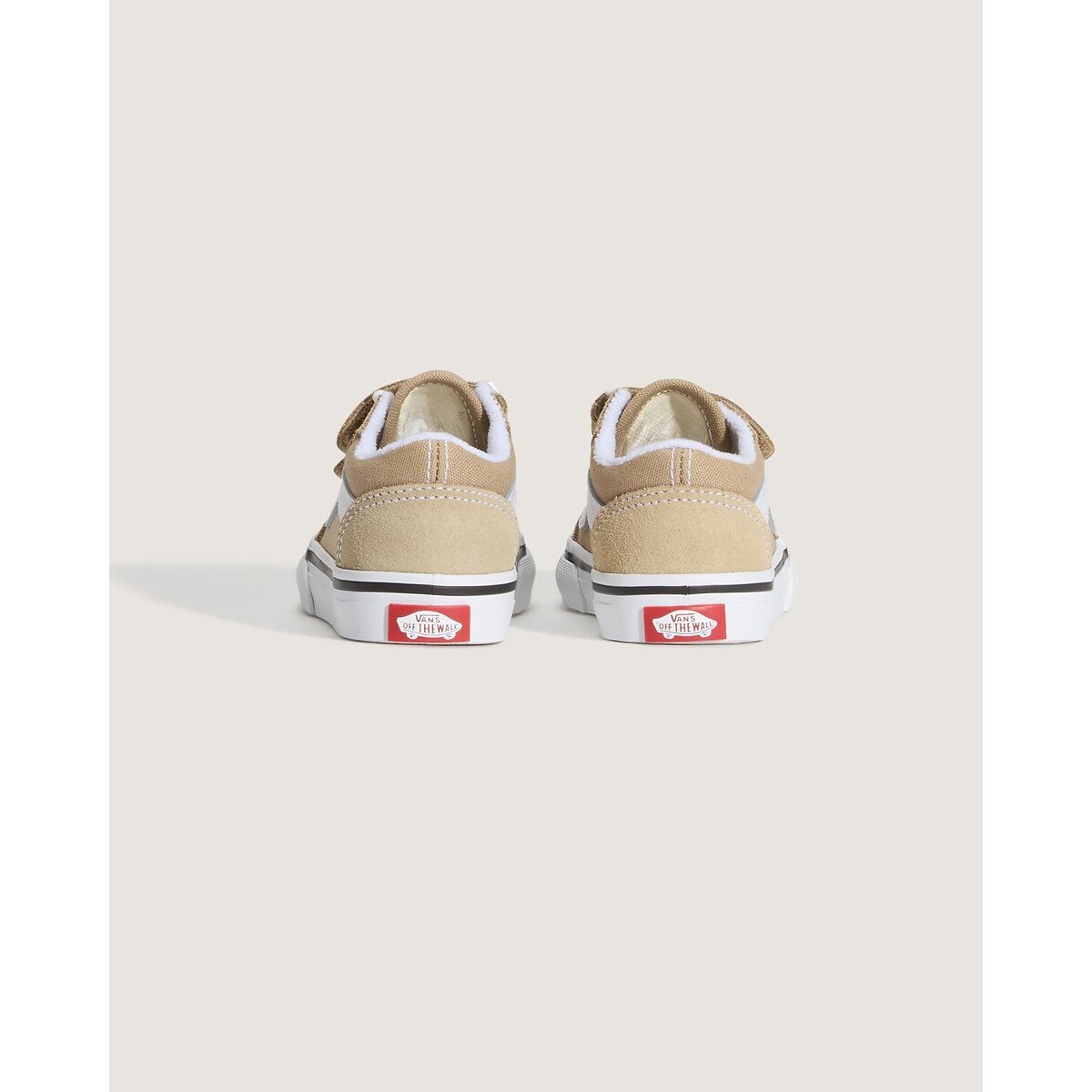 Baskets basses à scratchs, TD OLD SKOOL V beige, VANS