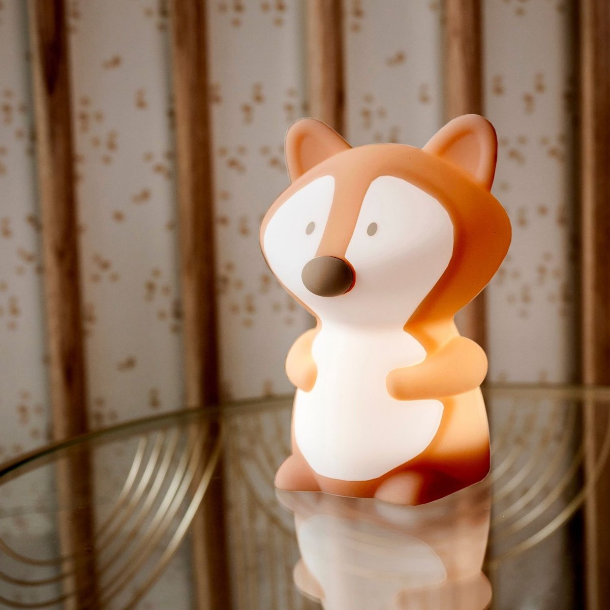 Veilleuse Renard marron, blanc, NATTOU