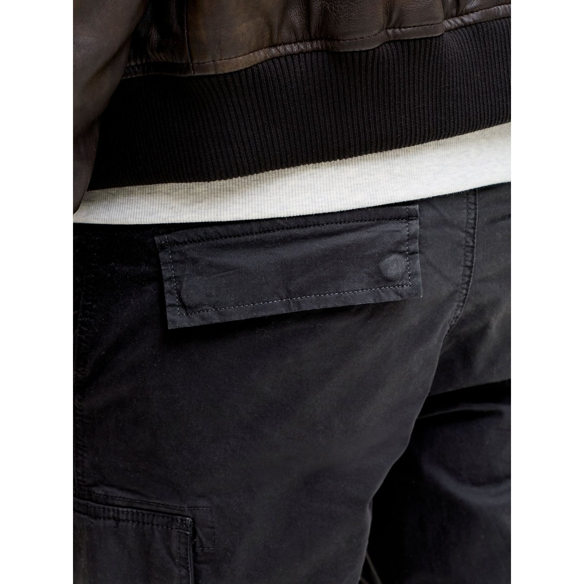 Pantalon Cargo black 1, JACK & JONES