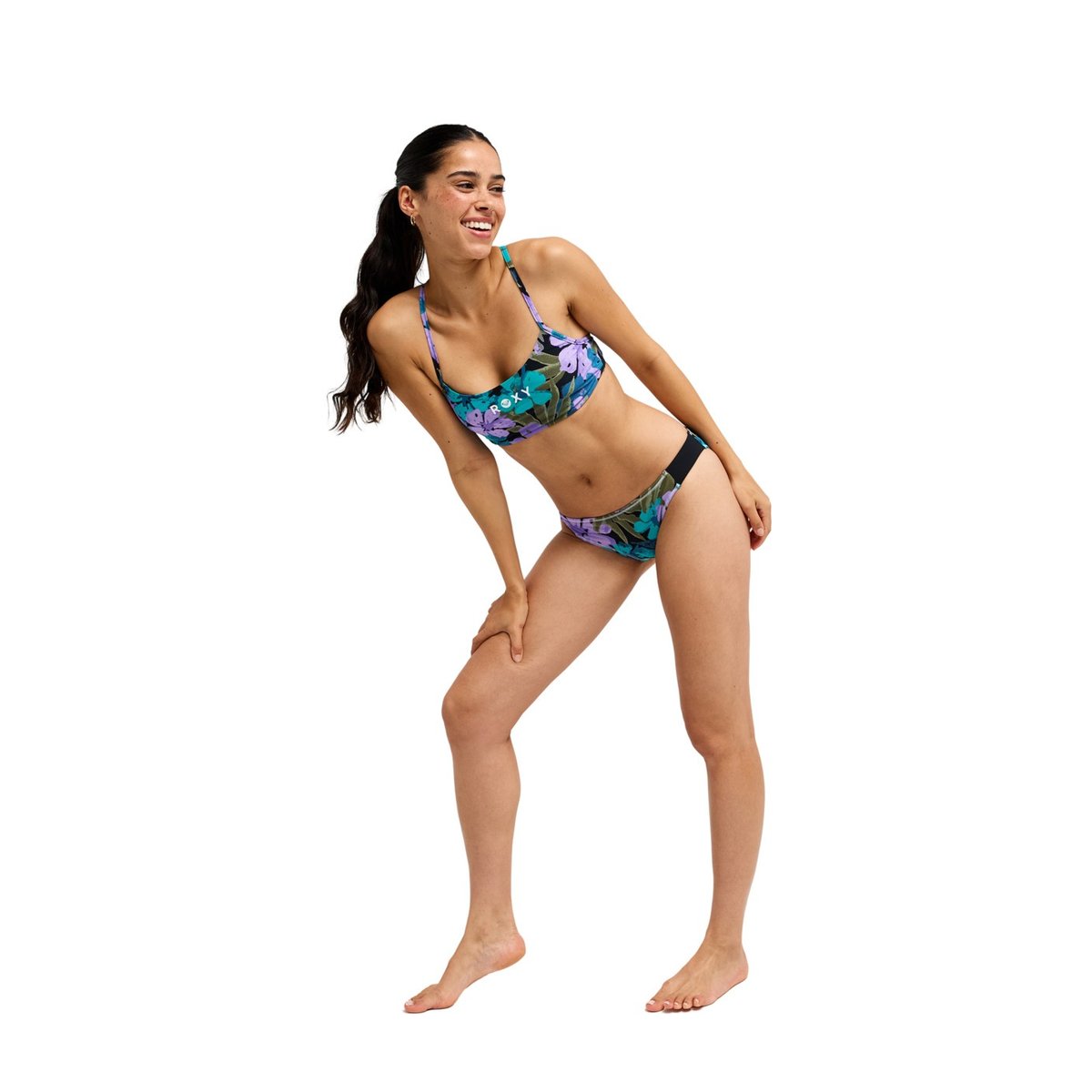 Bas de maillot de bain culotte bikini classique. violet viola golden gal s, ROXY