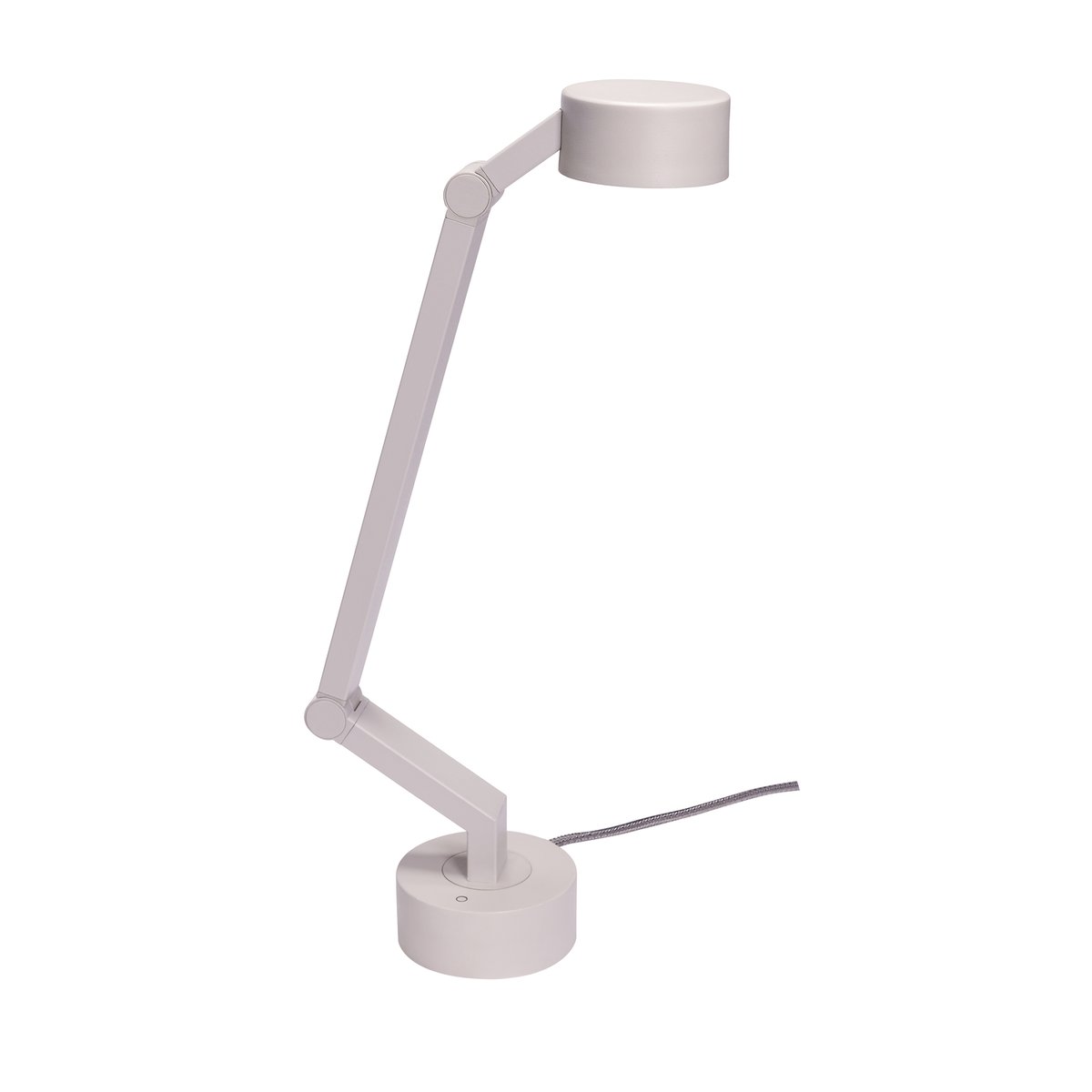 Lampe de table en fer et polycarbonate VERVE gris clair, HUBSCH