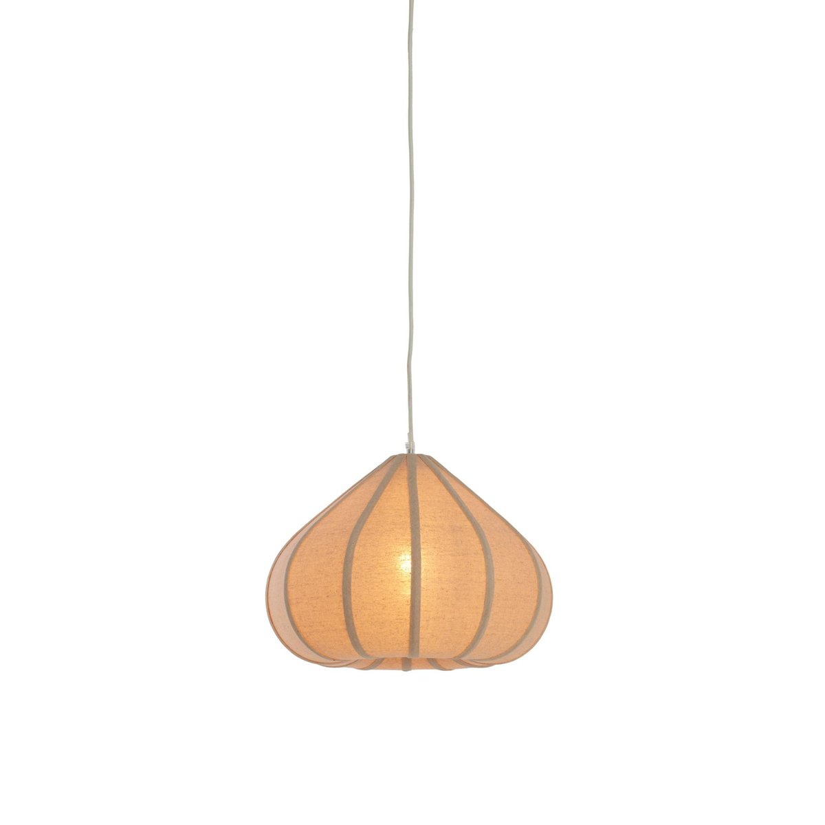 Lampe Suspendue Textiles ZUBEDA naturel, LIGHT & LIVING 