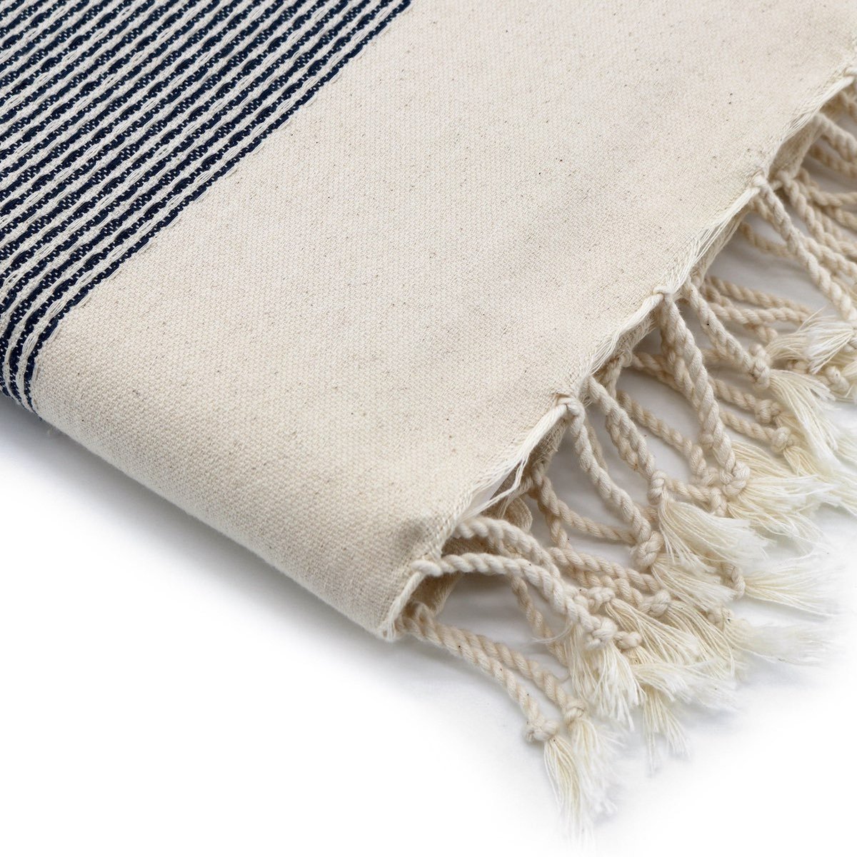 Fouta coton RIO bleu denim, FEBRONIE