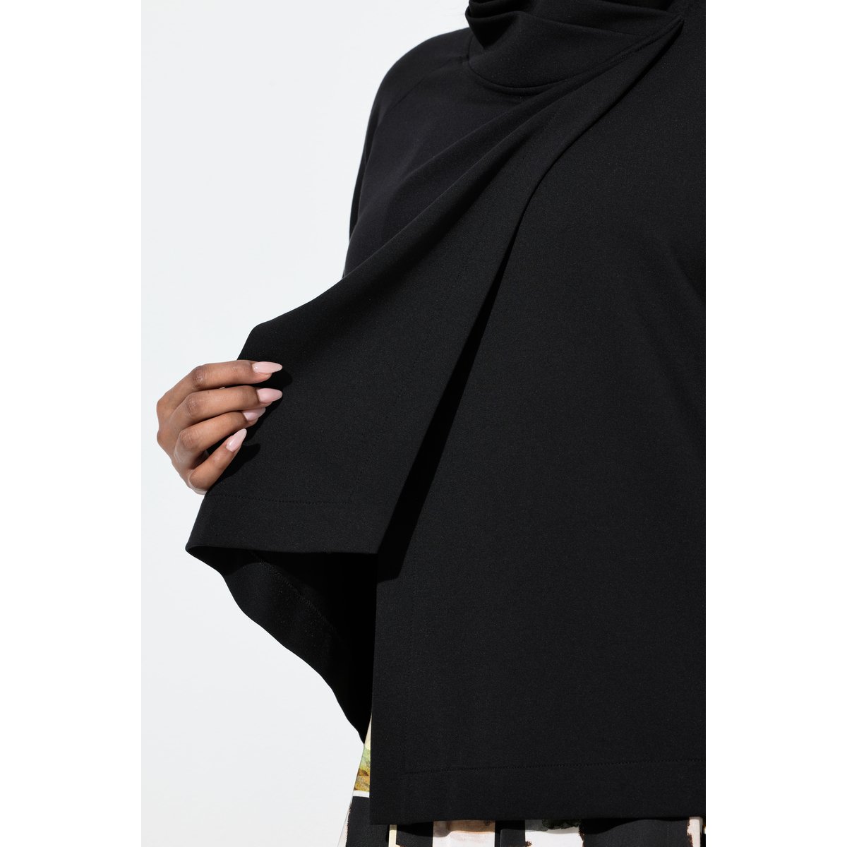 Sweat-shirt point de Rome noir, ULLA POPKEN