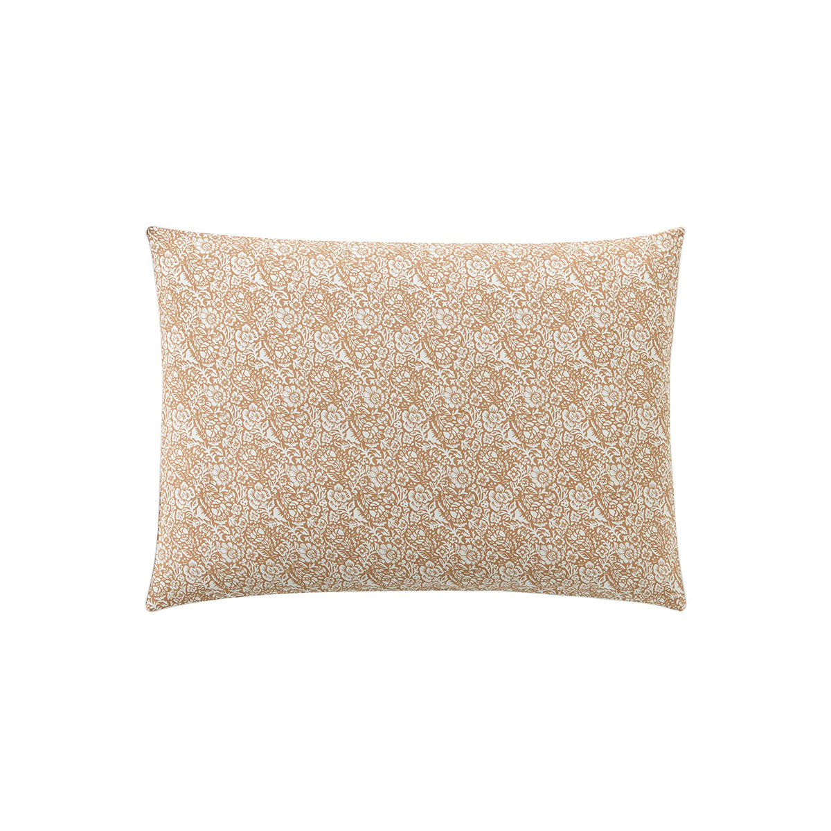 Taie d'oreiller imprimée en percale de coton, JAIPUR marron, ESSIX