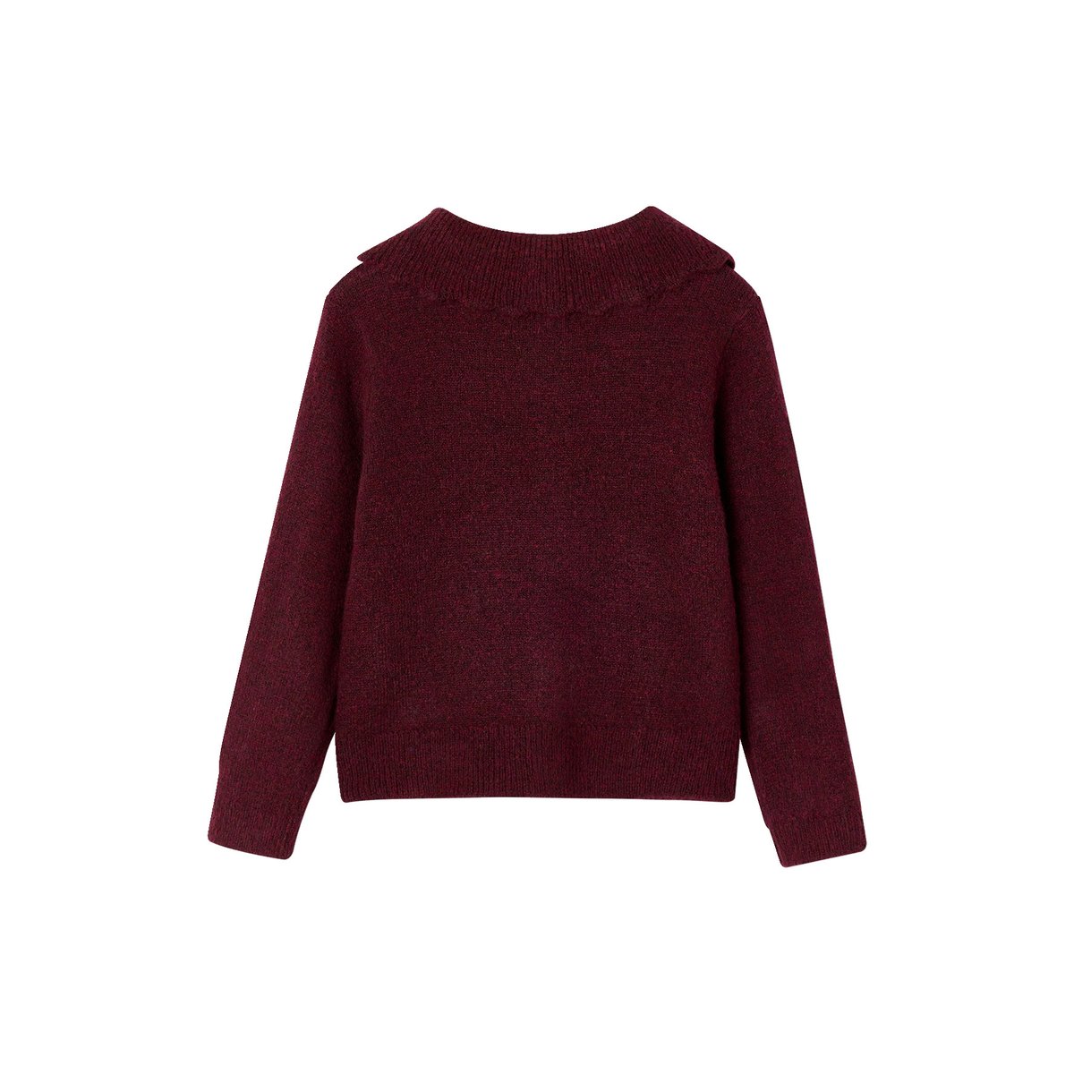 Gilet col boutonné bordeaux, VERTBAUDET