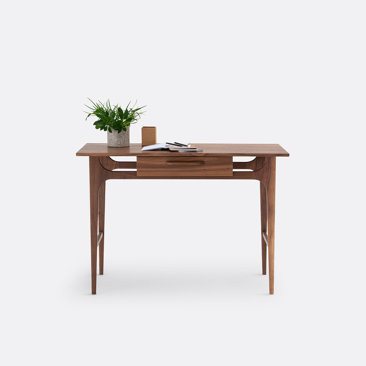 Bureau vintage 1 tiroir, Larsen noyer, LA REDOUTE INTERIEURS