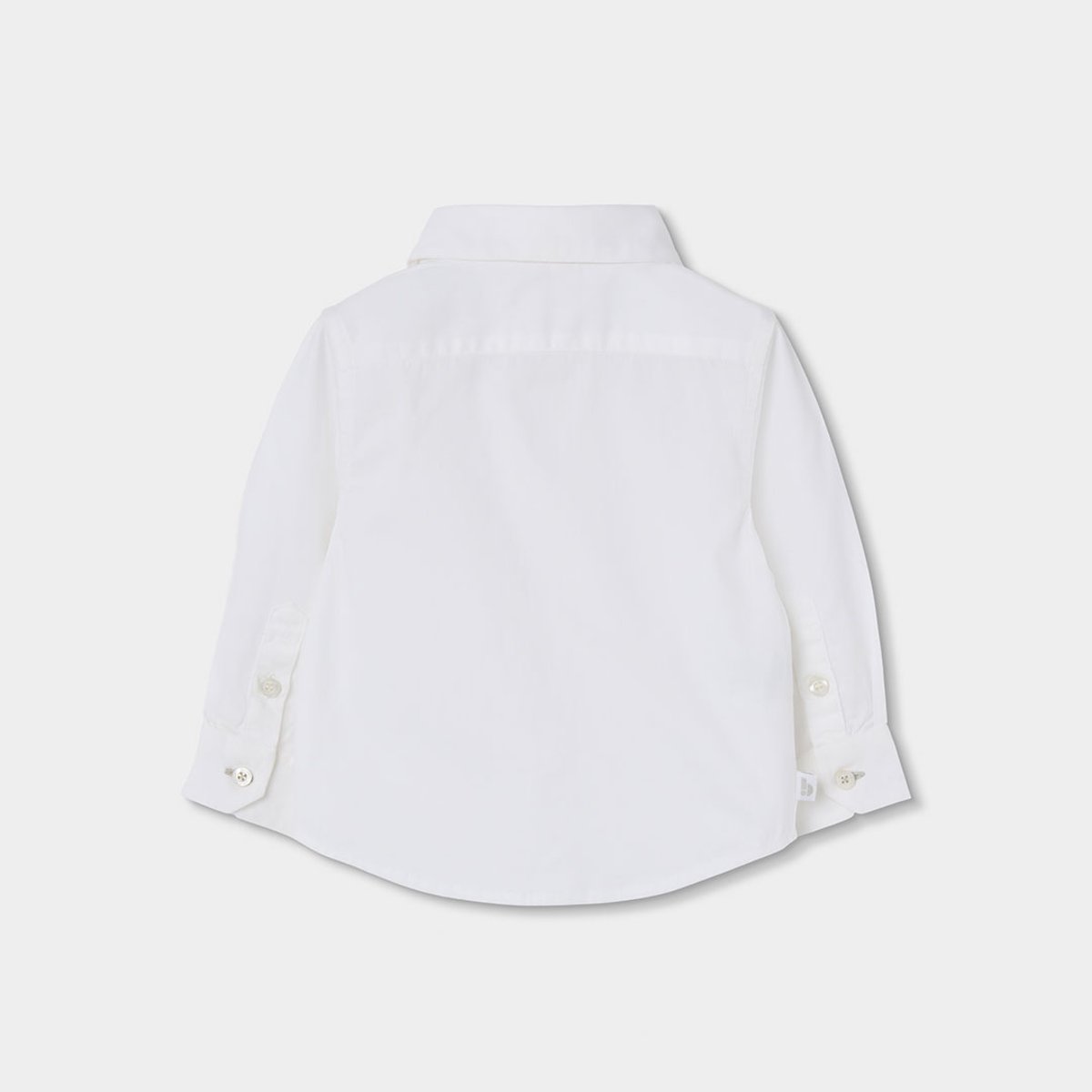 Chemise garçon manches longues Oxford blanc, BOBOLI
