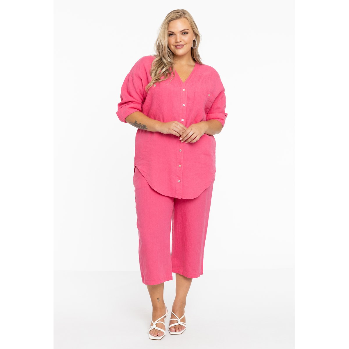 Pantalon 7/8 rose, YOEK