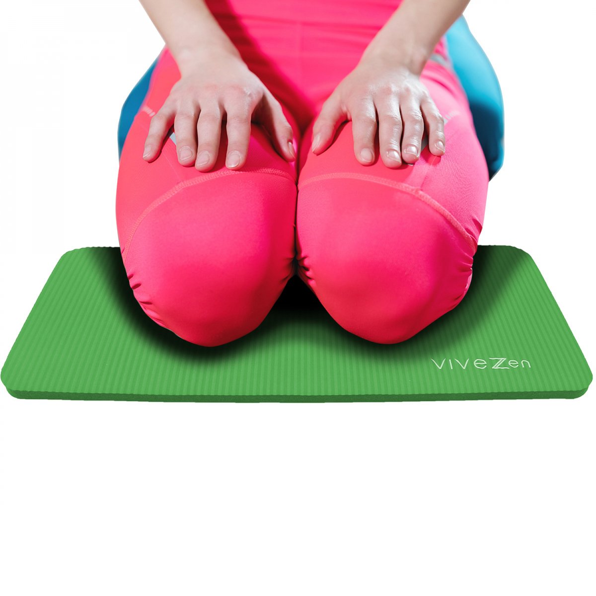 Tapis de yoga pour genoux vert, VIVEZEN