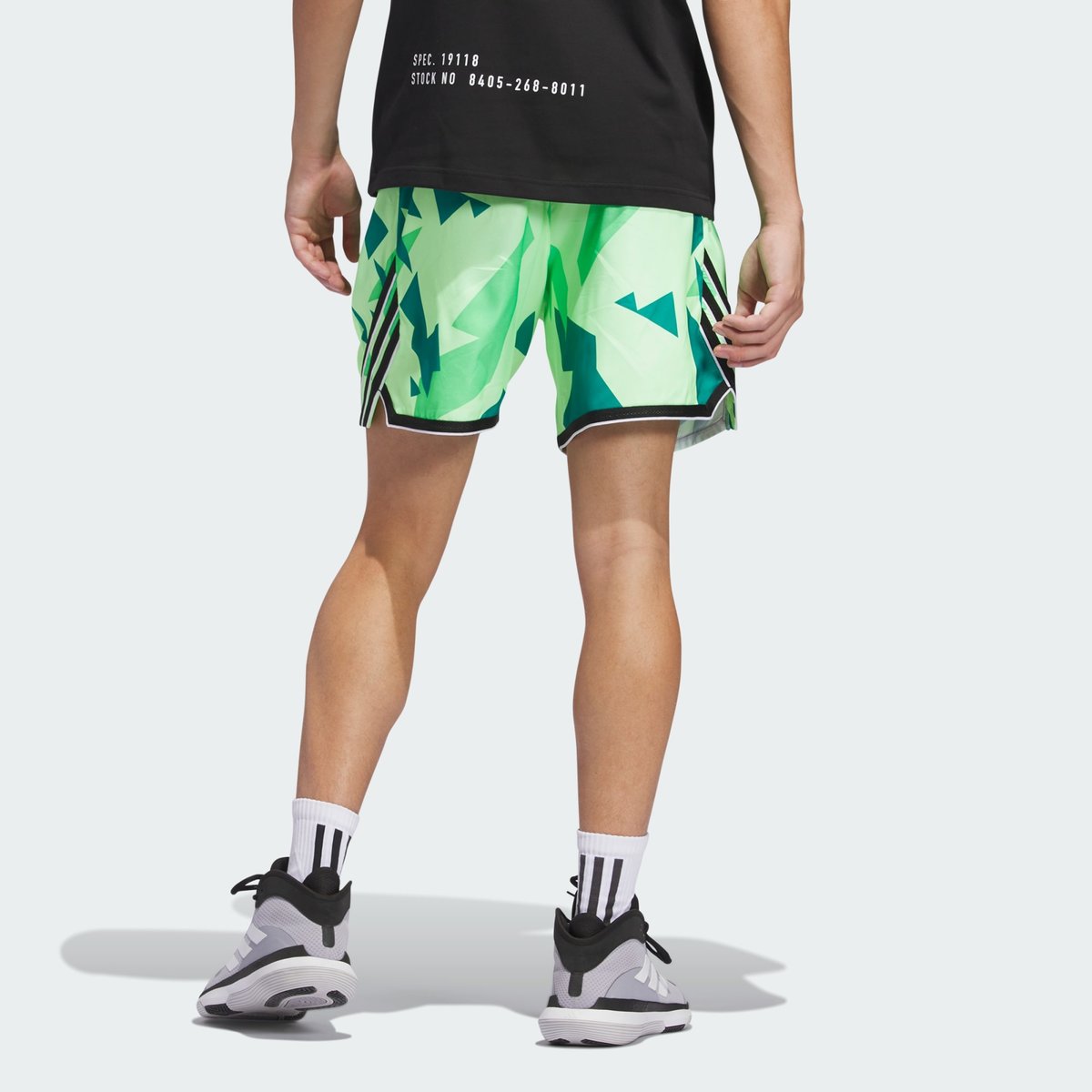 Short adidas Crazy Lite green spark / black, adidas Performance