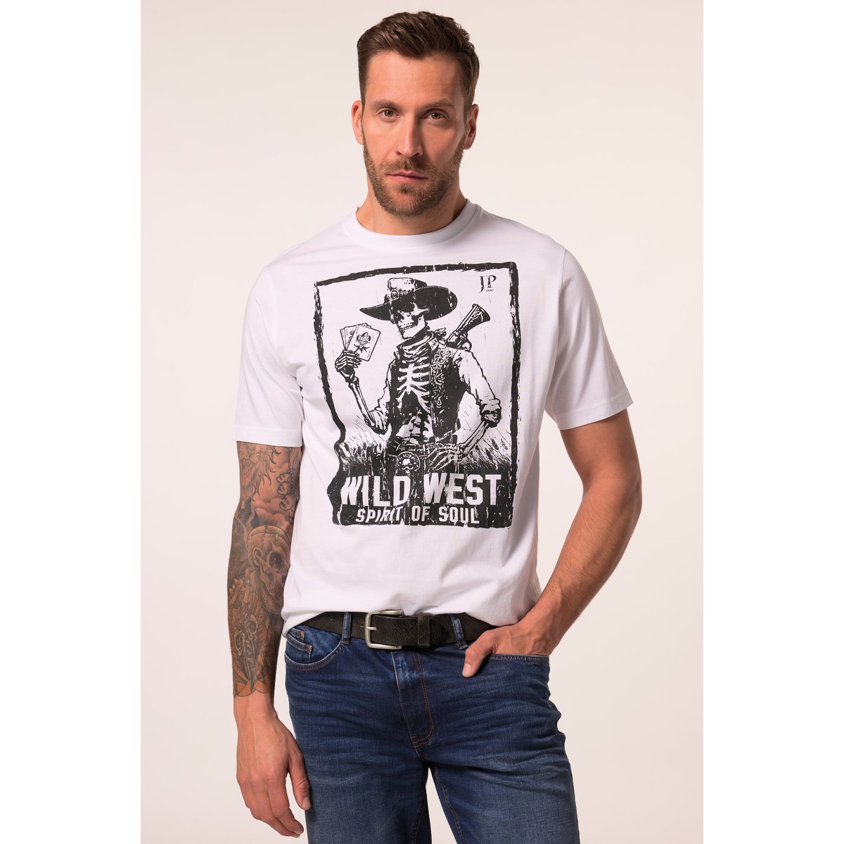 Lot de 2 t-shirts à manches courtes noir, JP1880