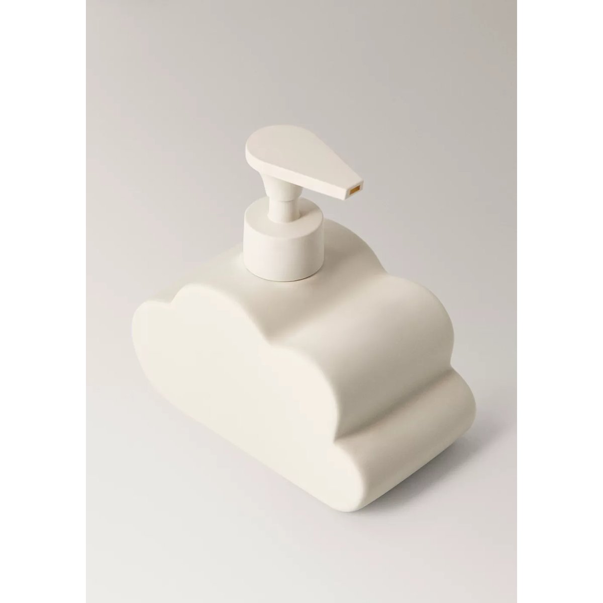 Distributeur de savon en grès nuage sable, MANGO HOME