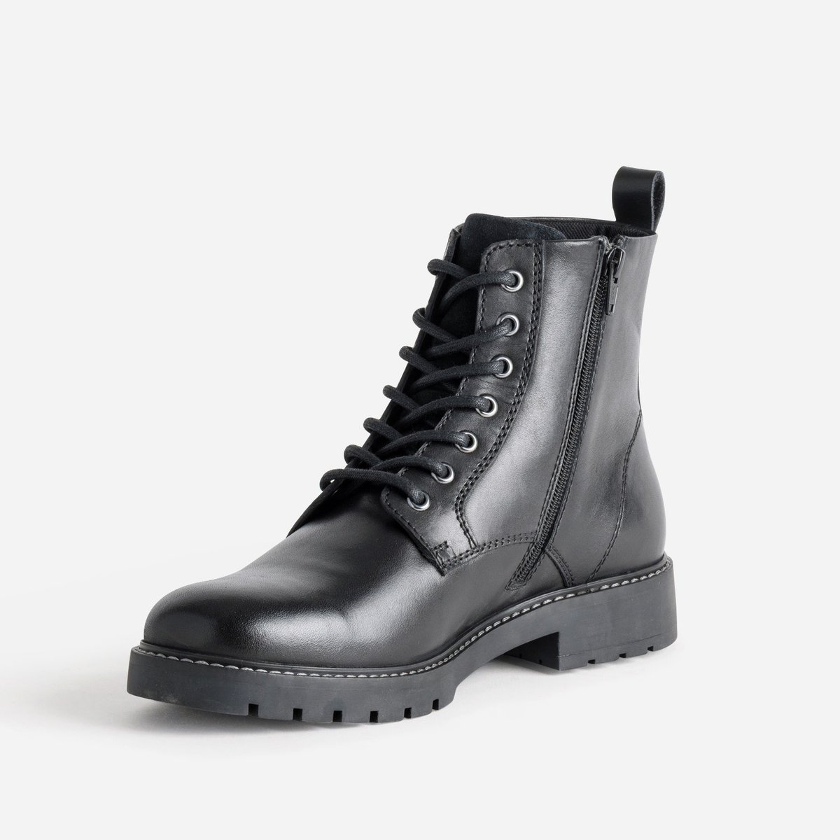 Boots en cuir LUCIUS noir, ERAM