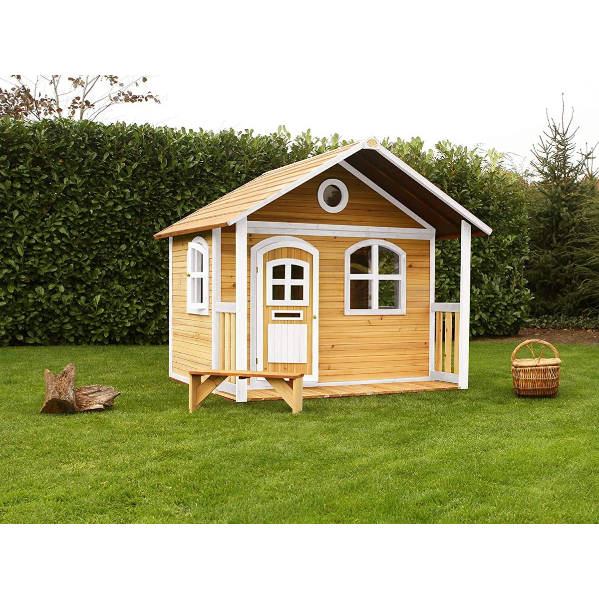 AXI Cabane enfant MILAN Brun Blanc couleur unique, AXI HOUSE