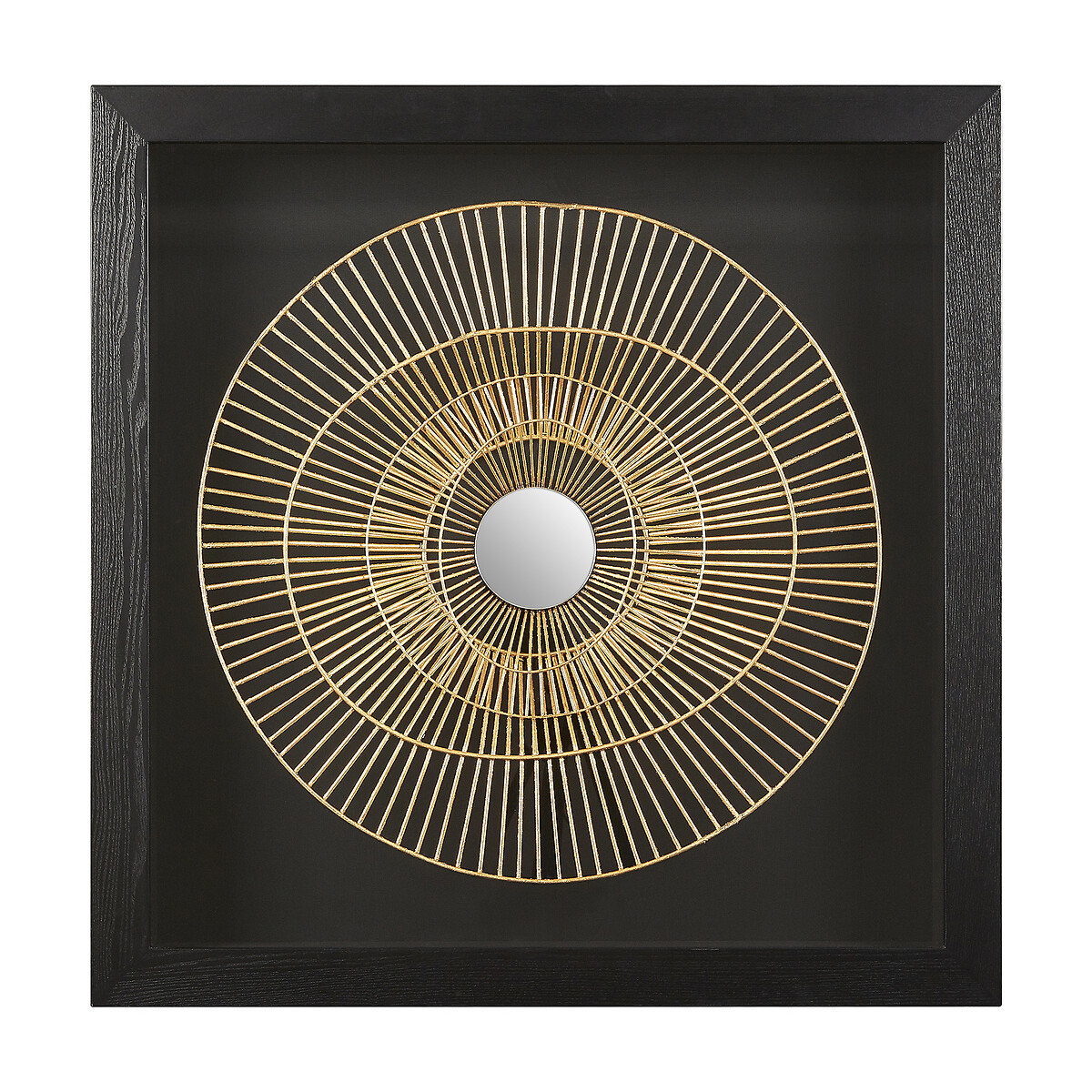 Gold and Black Modello Metal Framed Wall Art black, FIFTY FIVE SOUTH