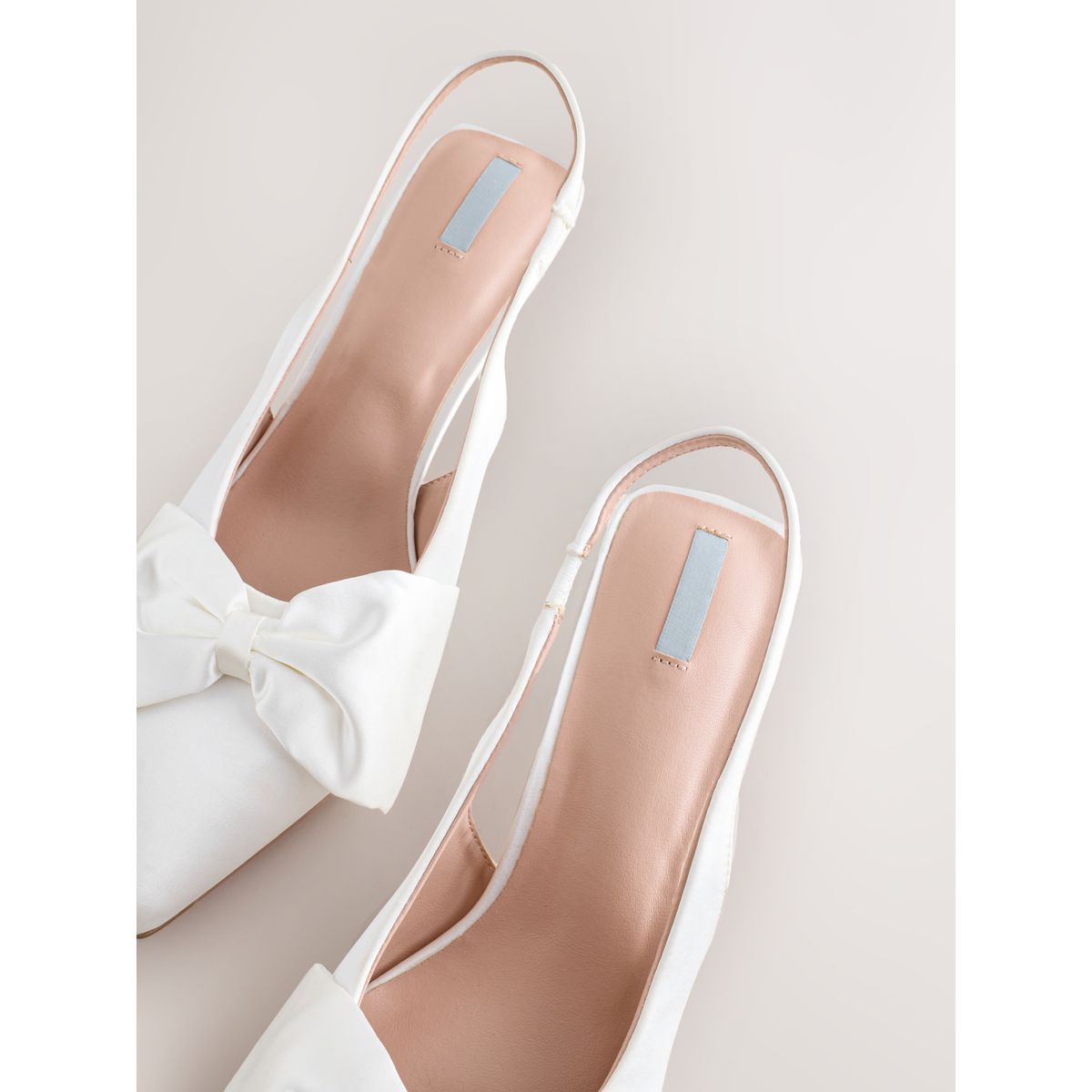 Escarpins avec nœud en satin forever comfort® blanc, NEXT
