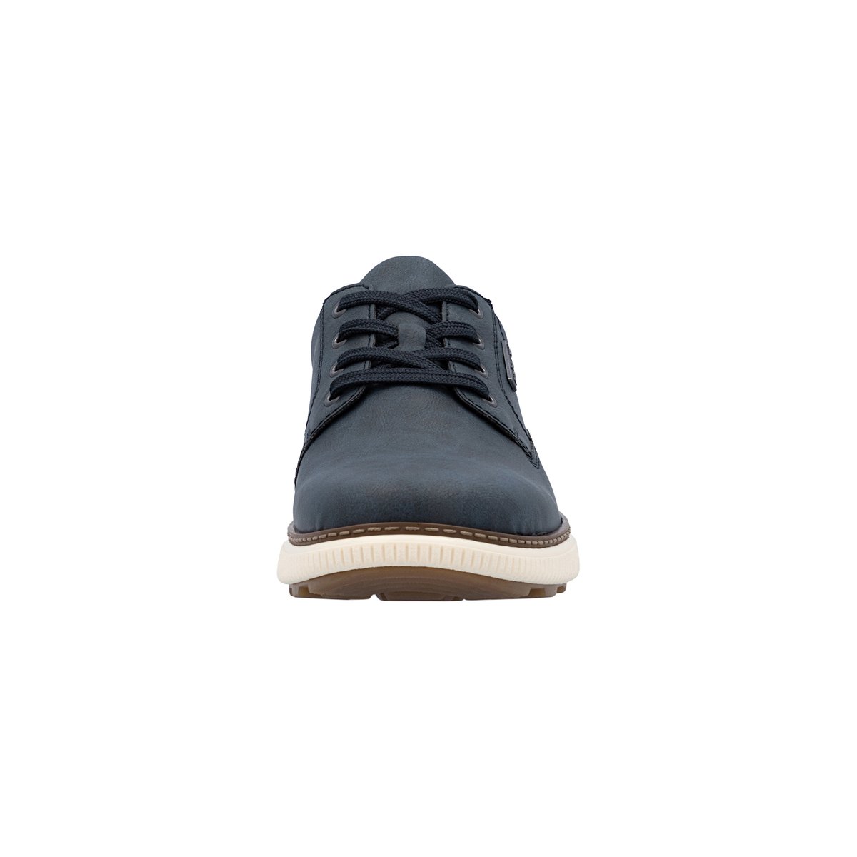 Basket Basse Cuir Clarino bleu, RIEKER