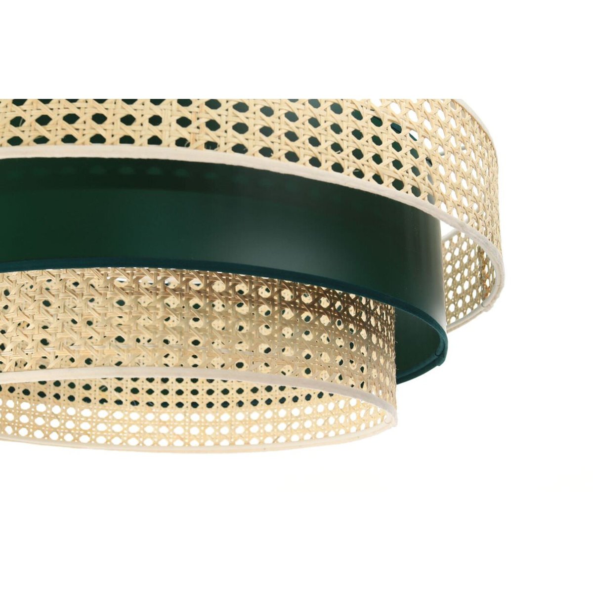 Suspension en rotin triple, ROTANG beige intérieur noir et crème, BPS KONCEPT