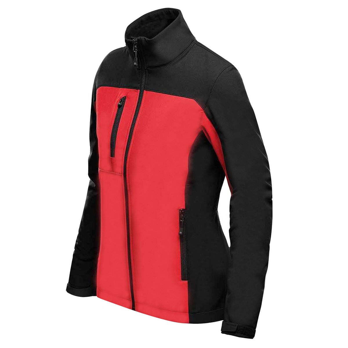 Veste softshell CASCADES rouge vif / noir, STORMTECH