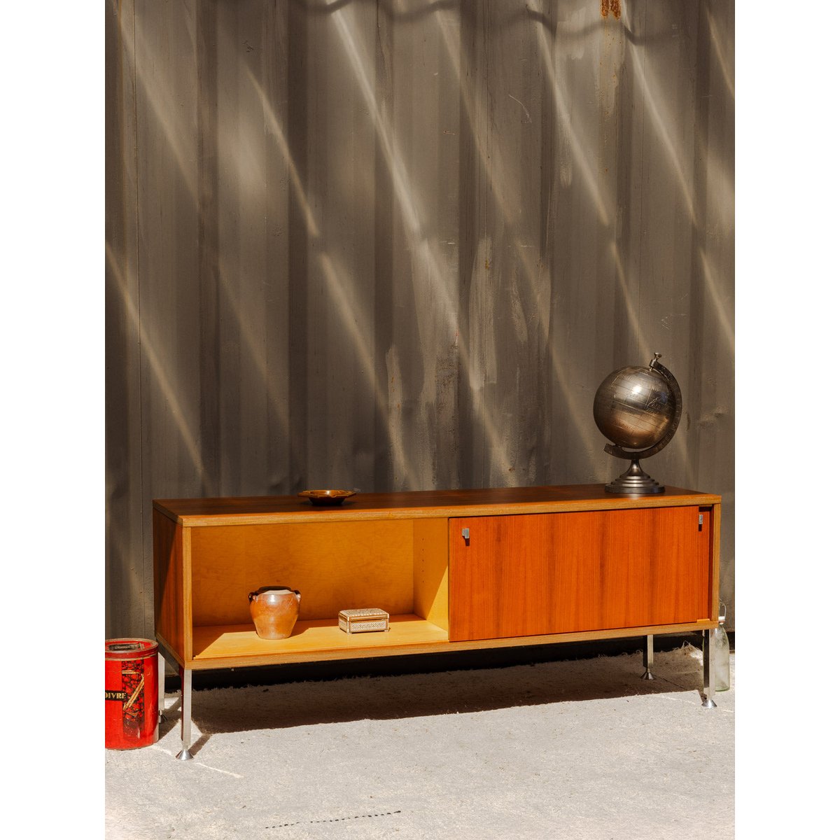 Enfilade en bois Margaret N°739 - Bon état bois foncé, DEBONGOUT