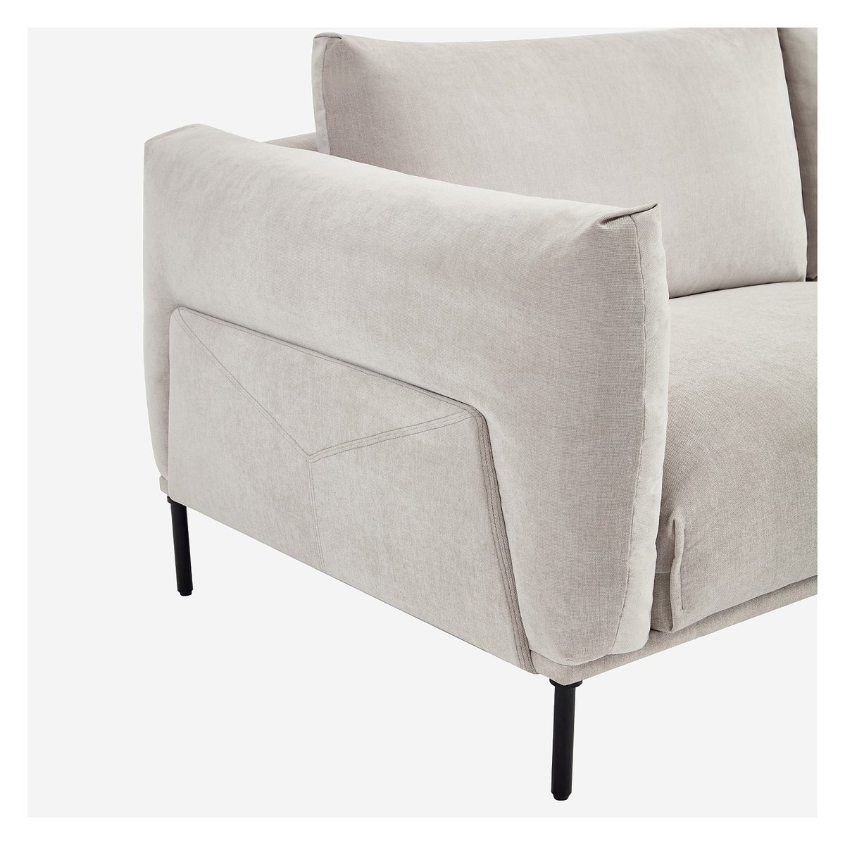 Canapé en tissu AMAMI gris, HABITAT