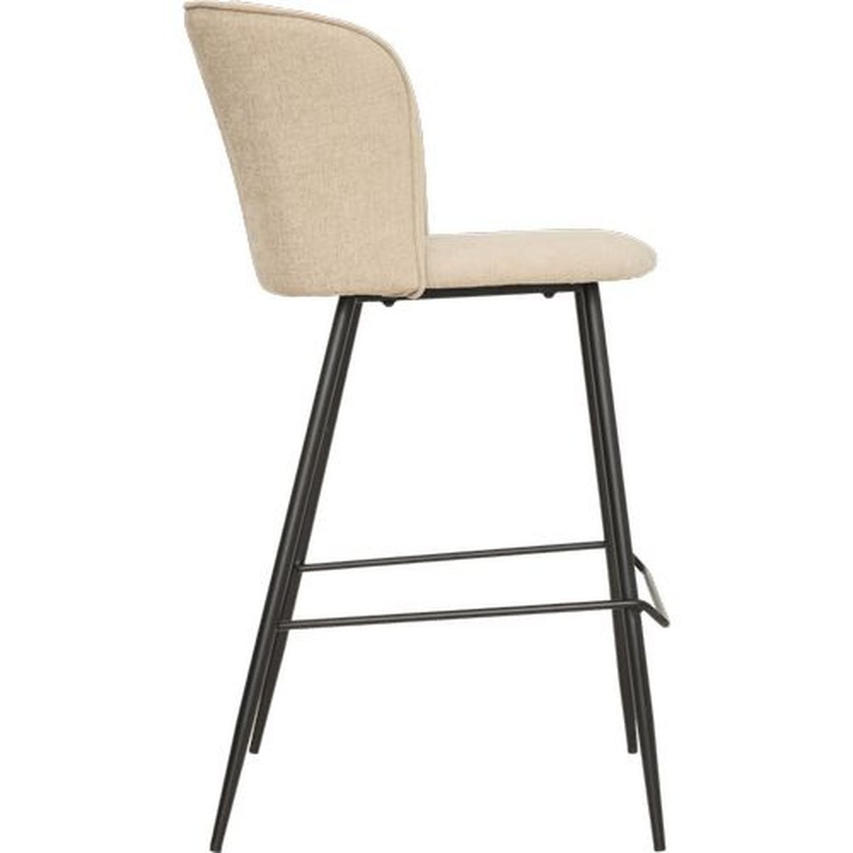 Lot de 2 tabourets de bar JASNY beige, TOILINUX